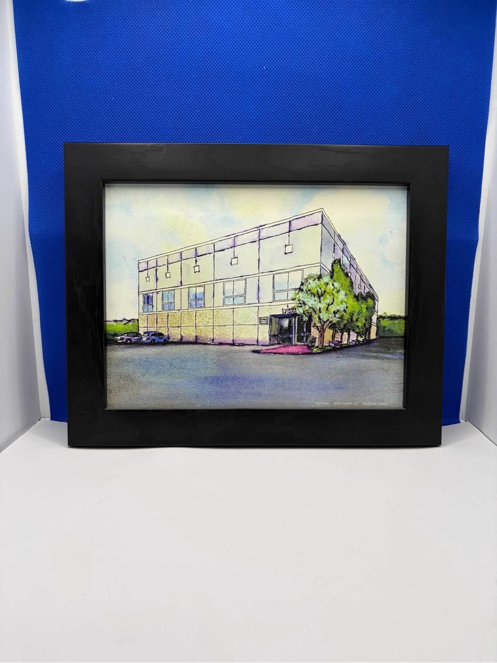 The Office Pam Beesly Dunder Mifflin Building Painting Framed Wall Art